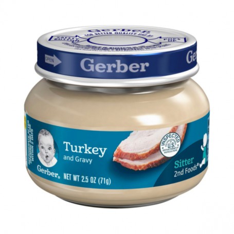 GERBER TURKEY 2.5 OZ 2 ND