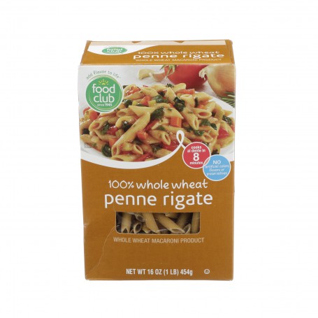 FDC PASTA PENNE WHOLE WHEAT