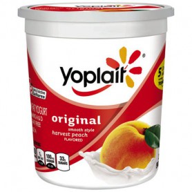 YOPLAIT LOWFAT YOGURT ORIG PEACH 32 OZ